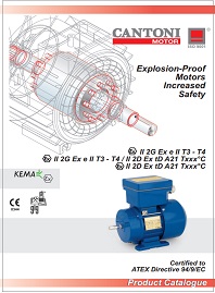 Каталог Электродвигатели взрывобезопасные Explosion-Proof Cantoni